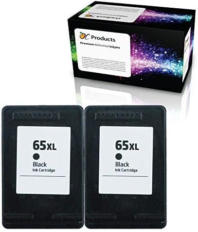 OCProducts Подмяна подправена с касетата с мастило за HP 65 65XL за принтери HP Deskjet 3720 3755 3730 3752 3732 3758 2652 2655