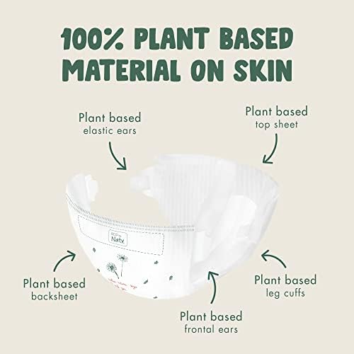 Бебешки пелени Eco by Naty - Екологично чисти пелени на растителна основа, са напълно подходящи за чувствителна кожа на бебето