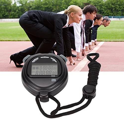 Многофункционален Електронен Дигитален Спортен Часовник с Таймер, 2-редов дисплей с дата, време и функция на Алармата за тренировки