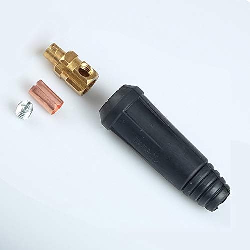 Быстроразъемный съединител за заваряване на кабелни връзки Черен кабел Стандартно сечение 10-25 мм2 (мъжки)