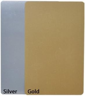 Метална визитка с прав ръб, заготовка за сублимация злато, 100 бр.