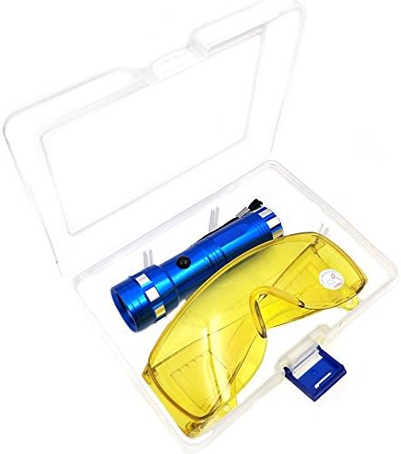 Nikauto Авто Климатик Фенерче Детектор за Течове Инструмент AC Колата Тест за течове на Фенерче UV Защитни Очила