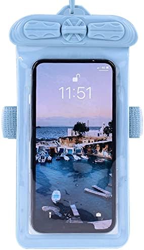 Калъф за телефон Vaxson, Съвместим с водоустойчив калъф LG Stylo 3 Plus Dry Bag [Без защитно фолио за екрана] Син