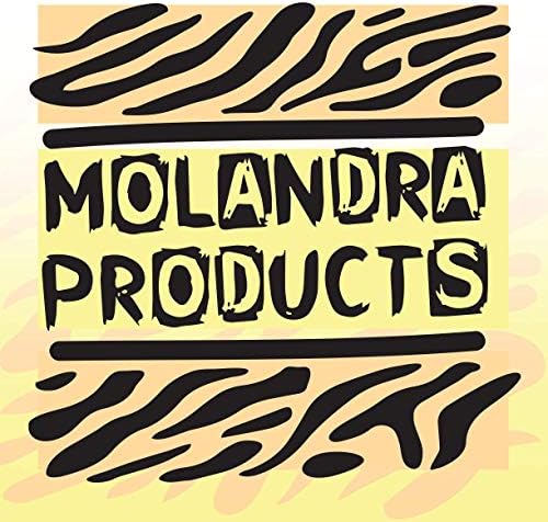 Molandra Products bladon - Хэштег 20 грама Бяла Бутилка за Вода от Неръждаема Стомана с карабинер, Бяла