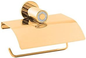 Стенен Държач за Тоалетна хартия Muse Diamond с Капак от Кристали Swarovski Покритие: Злато