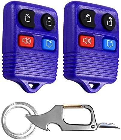 BA-BOLING 2X Подмяна на дистанционно ключодържател без ключ (4 бутона, син) е Подходящ за 1998-2013 Ford Explorer FCC ID: CWTWB1U212