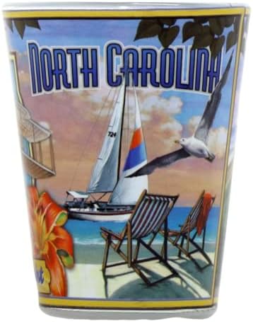 Стъклена Чаша за стенни стенописи на щата Северна Каролина jks