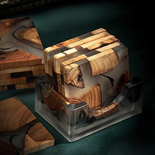 Комплект дървени подложки, въз основа на Набор от Каботажните от Епоксидна смола, Модерни и Уникални Силиконови Форми, Подложки