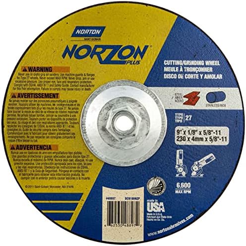 Шлайфане кръг Norton Abrasives/St Gobain 48897 9 MTL - Брой 10