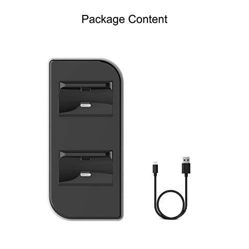 Зарядно устройство за контролер Mobix Playstation 5 Dualsense, докинг станция с два порта за зареждане на игровия контролер PS5, С кабел USB-Type-C, висока скорост на зареждане