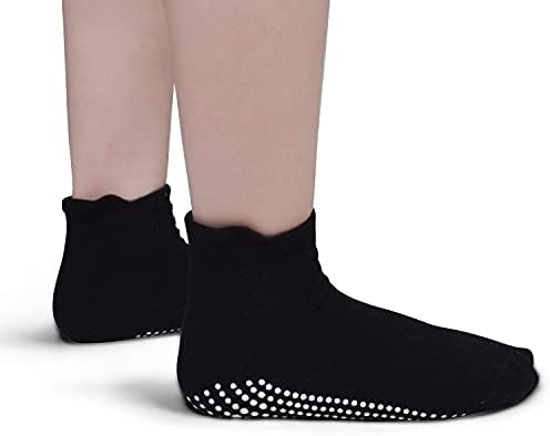 Нескользящие Чорапи за Деца, 12 Чифта Чорапи с дръжки за по-малките момчета и Момичета, Нескользящие Чорапи до Глезена за деца от 1-7 Години