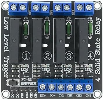PIKIS 5V 1 2 4 8-канален SSR G3MB-202P solid state relay модул 240 2A Изход с Резистивен предохранителем за направи си САМ Kit (Цвят: