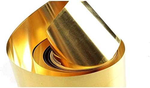 YUESFZ Тонколистовая Метална Плоча 0,3 мм x 200 мм x 0,5 м от Месинг Меден лист за обработка на метали Латунная Плоча