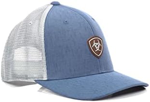 Мъжки Светло-синя бейзболна шапка на ARIAT възстановяване на предишното положение Flexfit 110 с логото на Small Shield