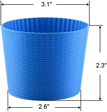 Cosmos Опаковка от 6 Различни цветове, устойчиви на висока температура Силикон Подложка за Производството на чаши за Кафе, Чаши, Различни цветове