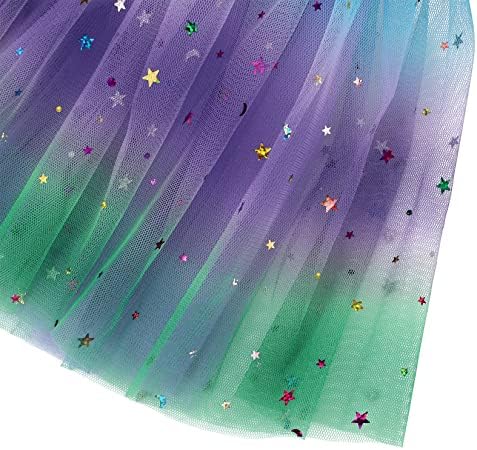 Century Star/Преливащи Опаковки за Момичета, Пола-пакет от блестящо тюл за Деца, 3 пласта, Балетное Рокля на Принцеса за Танци за Рожден