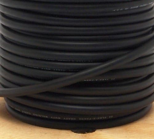 Заваряване кабел Forney 52020, 4 калибър 125-Подножието спирала, Черен
