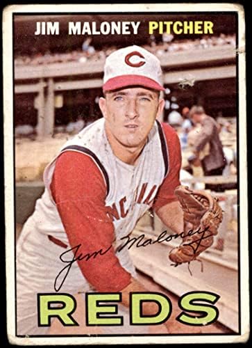 1967 Topps # 80 Джим Мэлони Синсинати Редс (Бейзболна картичка) СПРАВЕДЛИВИ червени