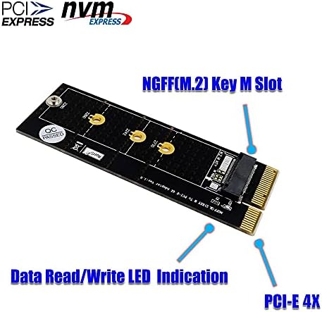 Съединители M. 2 Странично Card Set M. 2 NGFF за PCI-E 4X Адаптер за вертикален Монтаж с Датчиците на радиатора за Windows