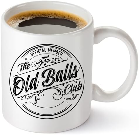 Кафеена чаша Old Balls - Забавни подаръци на пенсиониране, или рожден Ден, за мъжете - Уникални шутливые подаръци за татко, дядо, Старец или от по-възрастен човек, подарък