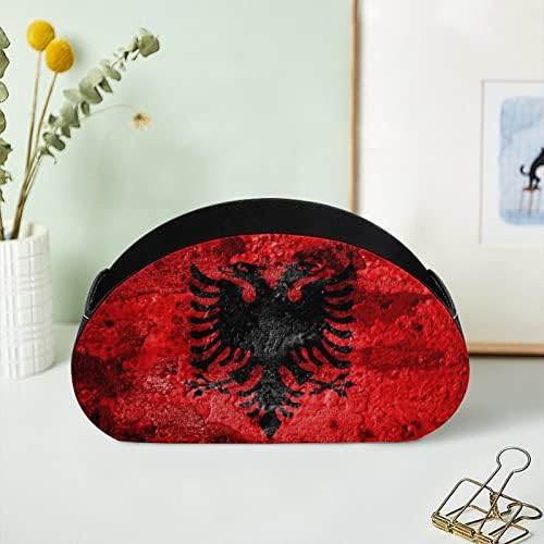 Стар Гръндж Знаме на Албания и на Притежателя на Дистанционното Управление За Съхранение на Многофункционален Настолен Органайзер