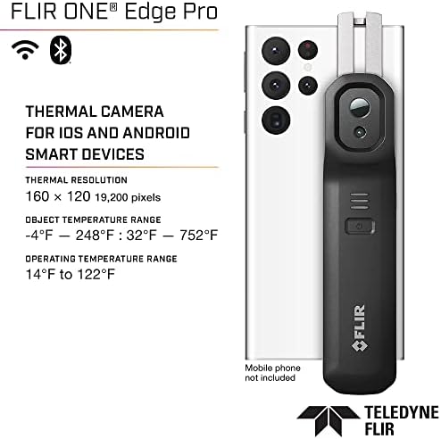 Безжична IR камера FLIR ONE EDGE PRO 160 × 120 и безконтактен влагомер Klein Tools ET140 за безразрушителен определяне на влага в гипсокартоне,
