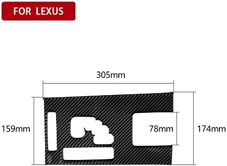 3 бр. Накладки Панел за смяна на предавките от Въглеродни влакна, Подходяща За Lexus IS250 IS350 2006-2012