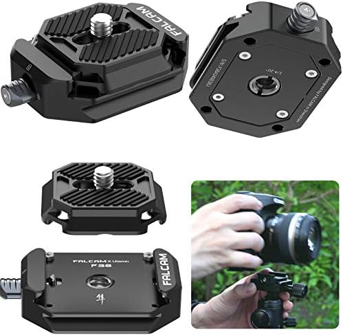 ULANZI F38 Быстроразъемная Табела за камера с дърворезба от 1/4 до 3/8, Система за бързо Освобождаване QR-Плоча За Закрепване на Статив за камерата Адаптер за Sony Canon Монопод