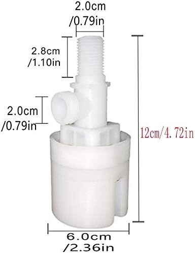 поплавковый клапан 1/2, блок за управление на нивото на водата - това е подобрена версия на традиционния поплавкового клапан, използвани в плувни басейни, животновъд