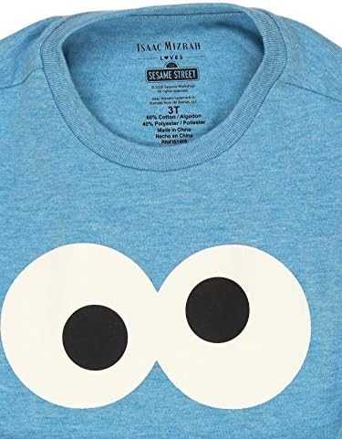 Айзък Мизрахи Обича Улица Сезам Cookie Monster За Деца Тениска С Къс Ръкав