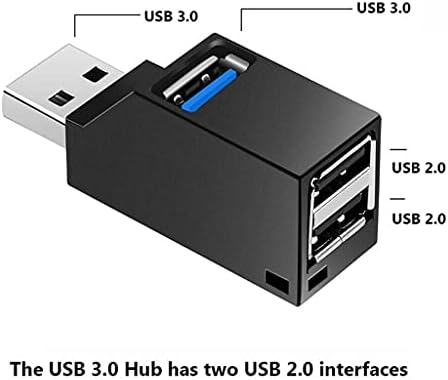 WSSBK USB 3.0 ХЪБ Адаптер Удължител Мини-Сплитер Кутия за КОМПЮТЪР, Лаптоп, Мобилен Телефон, Високоскоростен U Четец на дискове (Цвят: A)