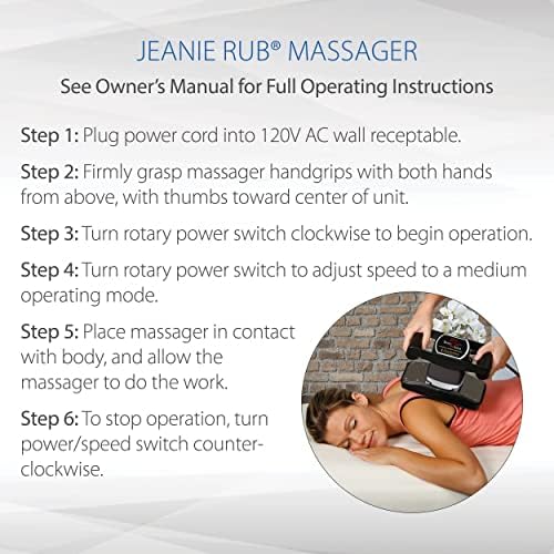 Луксозен комплект массажеров Jeanie Bgn за медицински работници и масажисти с Флисовым калъф и Параспинальным Аксесоар, Черен