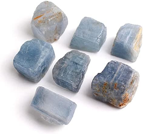 KKSI 1 бр. Натурален син баритовый кристални Камъни, Скъпоценен камък Барит Енергийните Лечебни Минерали Проба за Научни изследвания (Цвят: 1 бр. барит, размер: 10-20 г)