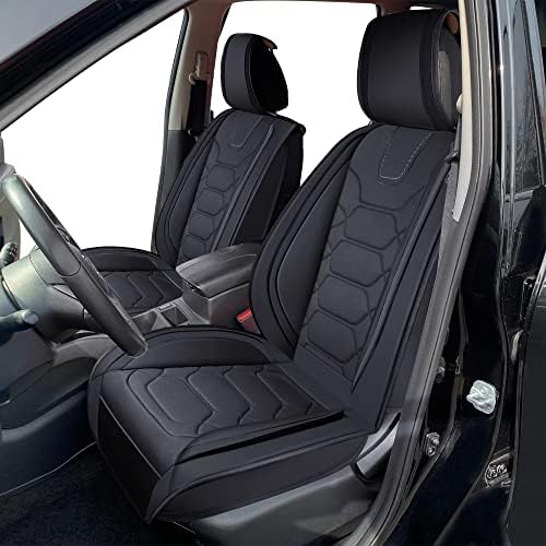 OASIS АВТОМОБИЛ Nissan Rogue, Аксесоари Седалките 2014-2025 Custom Fit Кожен Калъф Предпазни Възглавници (Пълен комплект, черен)