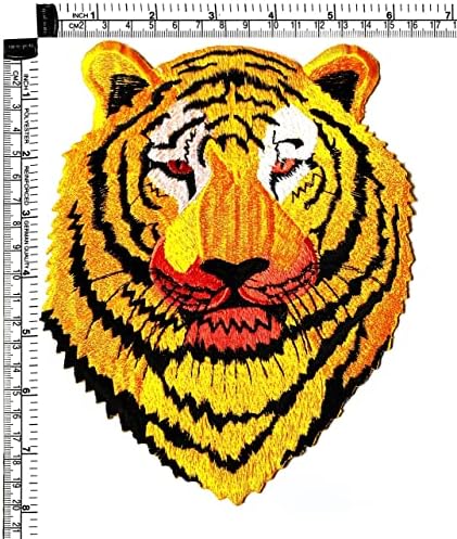 Kleenplus. Голям Гигантски тигър, красива нашивка, бродирана апликация, дрехи от ръчно изработени аксесоари за костюм на