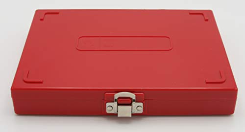 Предметна Кутия за микроскоп Heathrow Scientific HD15994P с подплата от Червена пяна-100 места, Дължина 8.25 инча х Ширина 7 см х Височина 1,3 инча