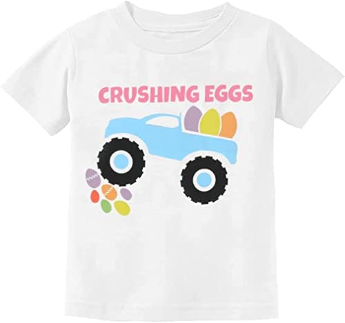 Тениски на Ден на Великден, за най-малките Момчета, Великденски Яйца с Заячьими Уши, Памучни Ризи, Детски Блузи от 2 до 7 години