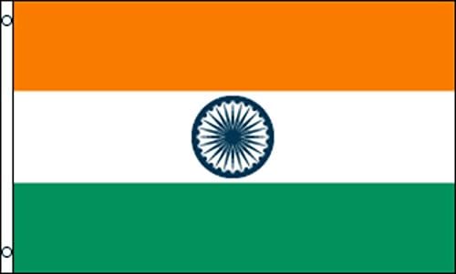 RFCO Найлон (НЕ Полиестер), Индия, Флаг от найлон 3x5 инча 210D-S с клипове
