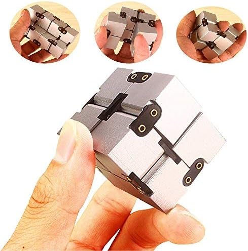 Infinity Cube от Duddy Pro – Настолна играчка за концентрация на вниманието – Въртящ се куб премиум клас–Леки ръчни играчки