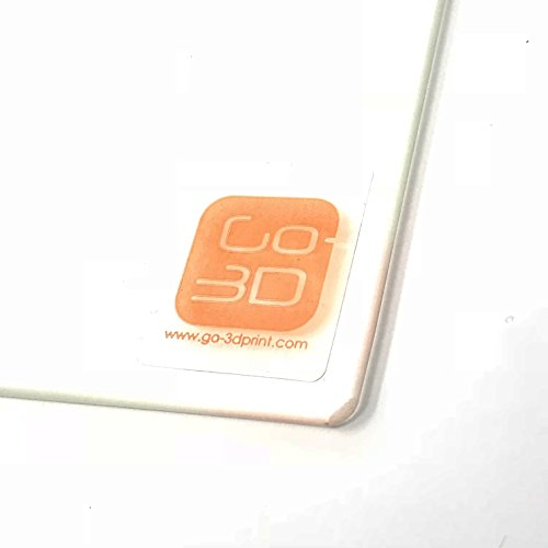 GO-3D ПЕЧАТ 300 mm x 300 mm Боросиликатная Стъклена Плоча/Легло с Плосък Полиран ръб за 3D-принтер