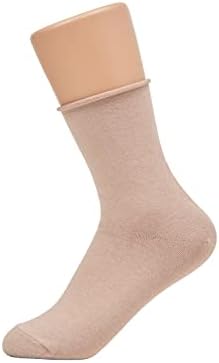 Дамски памучни чорапи за екипажа GRISIM с рулоном до щиколоток, 3 или 4 чифта (обувки Размер 6-9)