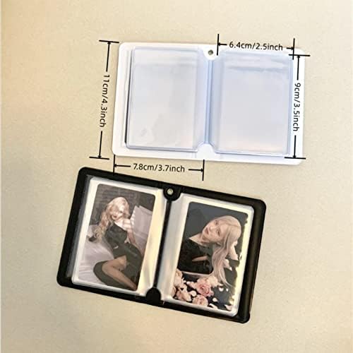 3-Инчов Мини-Фотоалбум, Държач за Албум със снимки от Хралупата за Обвързване на Визитки, Държач за фотокарточек с окачване под формата