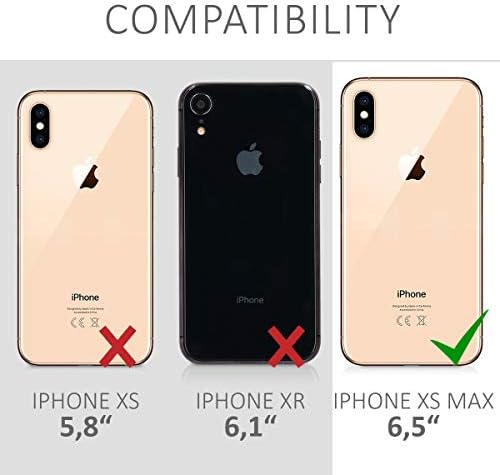 калъф kwmobile е Съвместим с калъф Apple iPhone Xs Max - Силиконов калъф за телефон от TPU с мека тапицерия - Прашни-розов