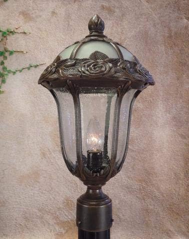Лампа Special Lite Rose Garden F-2710-CP-SG с монтиране на средния стълб с Мърляв стъкло - Мед