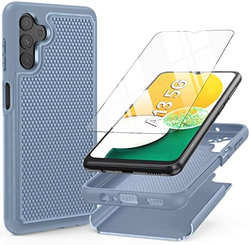Калъф BNIUT за Samsung Galaxy A13 5G: Военен калъф за защита от падане | Двуслойни Здрав устойчив на удари Защитен калъф за вашия телефон с матова текстура | Сверхпрочная защита