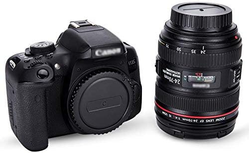 Задната капачка на обектива и капака на корпус за фотоапарат Canon EF EF-S Mount 80D 90C 77D 70D T8i T7 T7i T6 T6i T5i SL3 SL2 7D Mark