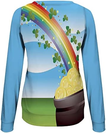 С Деня на Св. Патрик, Hoody с Писмото Принтом за Жени, Зелена Ирландската Тениска с изображение на Централи, Блуза, Класическа Риза