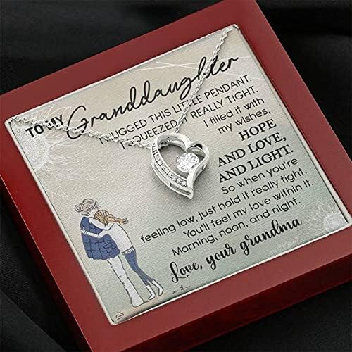 Handcrafted бижута - Колие внучката, Сребърна огърлица, Колие с вечна любов, Колие внучката на баба, рожден Ден, Абитуриентски