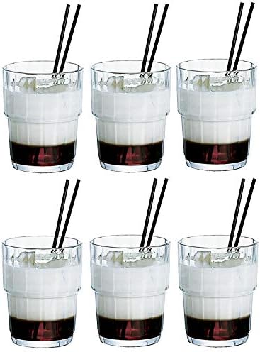 Suntory Marketing 064-85 Чаша прозрачна, 8,5 течни унции (250 мл), бежов Arcoroque Noru (6 опаковки)
