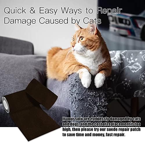 Помощ за ремонт на MCTRHG Velvet, самоклеящийся помощ от фланелен плат, може да се използва за запълване на мека мебел, автомобилни седалки, чанти, дупки и разкъсвания на я